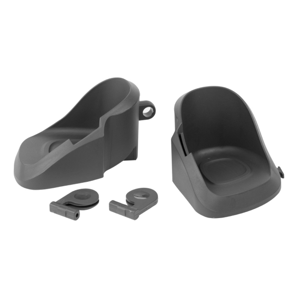 Qibbel - PAIR OF FOOTRESTS AND MOUNTING CLIPS for Air Front and Air Rear child seats