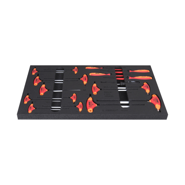Unior - Tool set 1600SOS19-US in SOS tray for narrow drawer cabinet