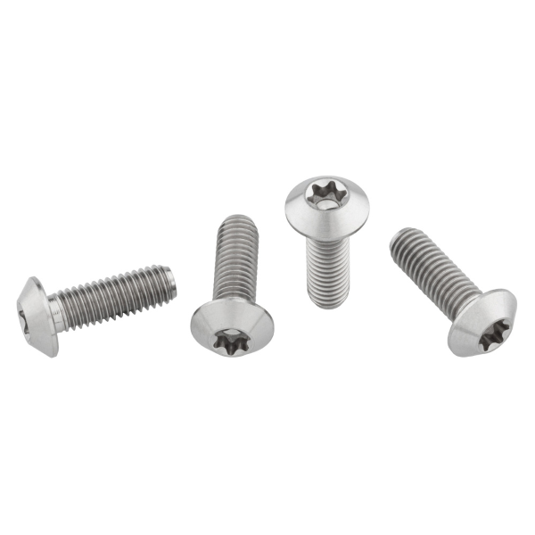 Wolftooth - TITANIUM BOTTLE CAGE SCREW SET 4pcs M5X0.8mmX15mm LOW PROFILE HEAD