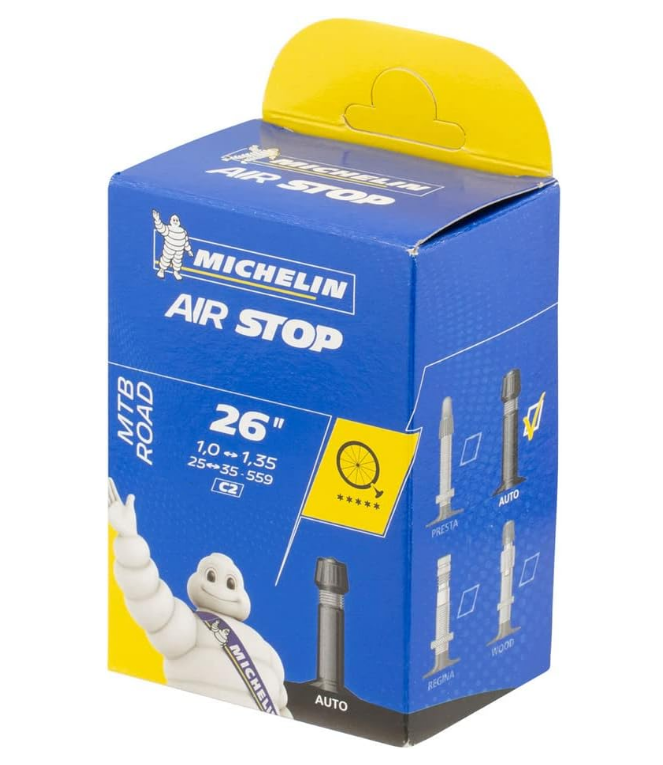 Michelin Air Stop Inner Tube 26x1.0-1.35 Schrader Valve 35mm