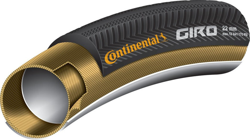 Opona tubeless Continental Giro 28"x22mm czarna