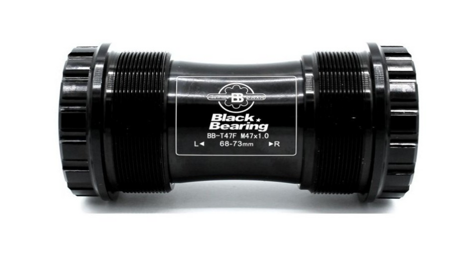 Black Bearing Ceramic T47 Bottom Bracket - 68/73 Dub