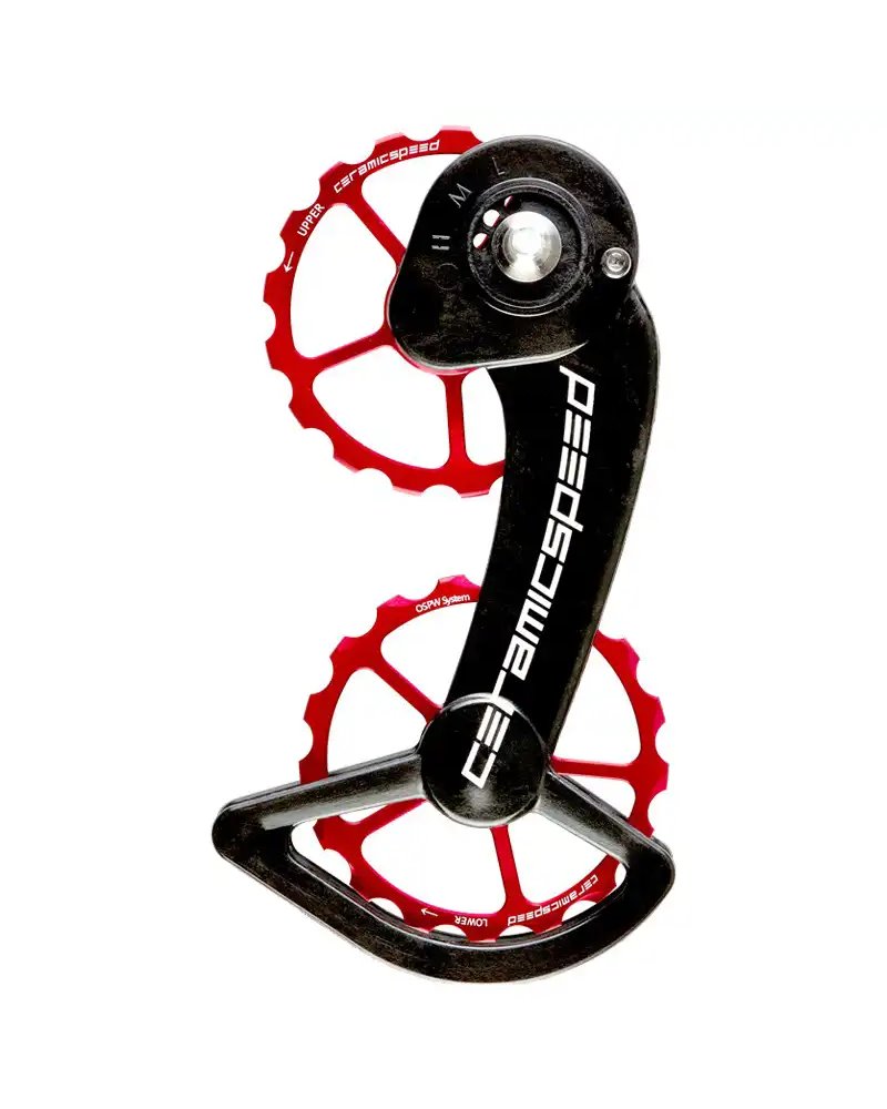 Kółka i klatka przerzutki Oversize Ceramicspeed SRAM eTap 11v