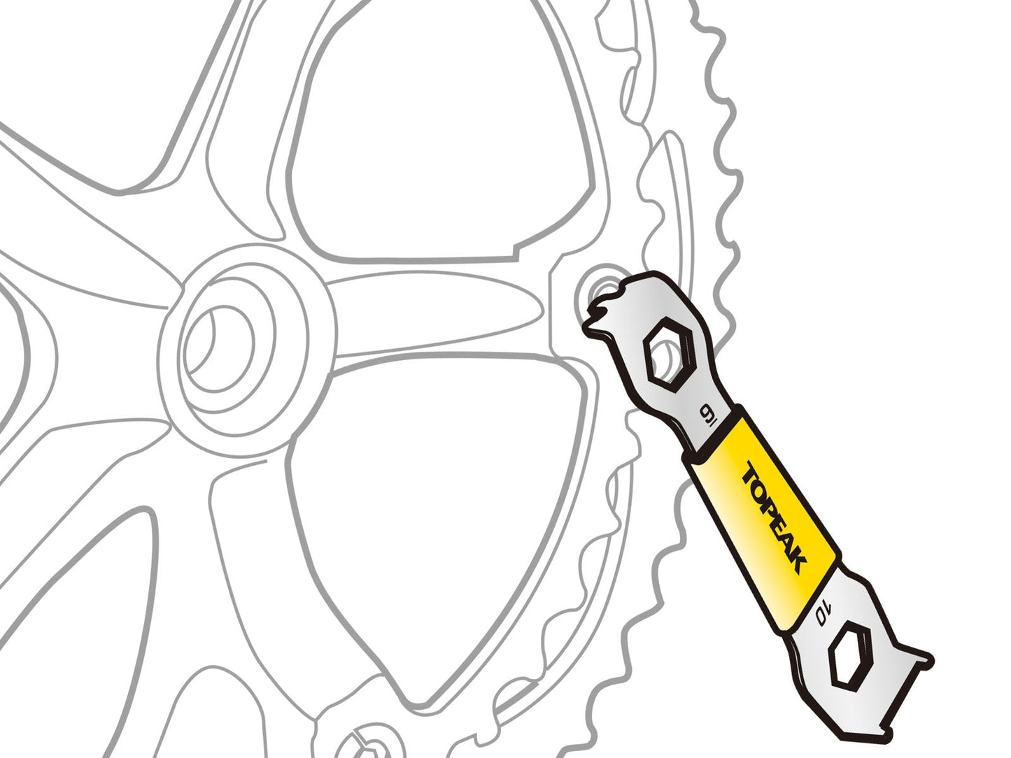 Topyk Chainring Nut Wrench key