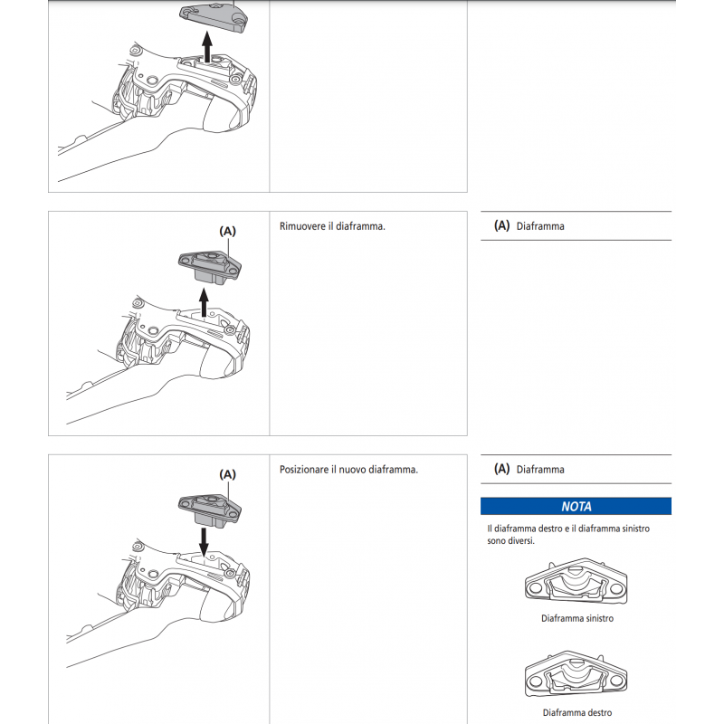 Diaframma Per Leva Sinistra Shimano ST-R9120