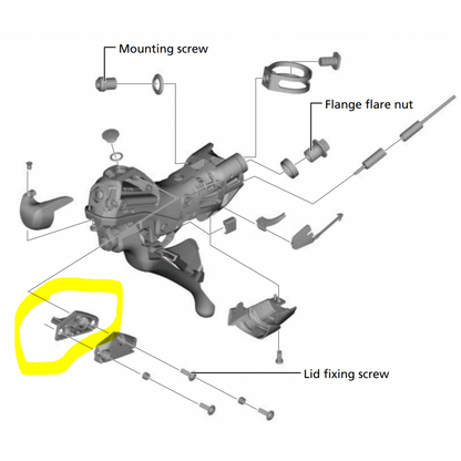 Diaframma Per Leva Sinistra Shimano ST-R9120