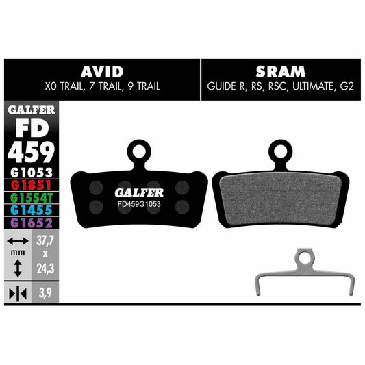 Galfer FD459G1053 SRAM Guide, G2 och Avid X0 Trail Brake Pads