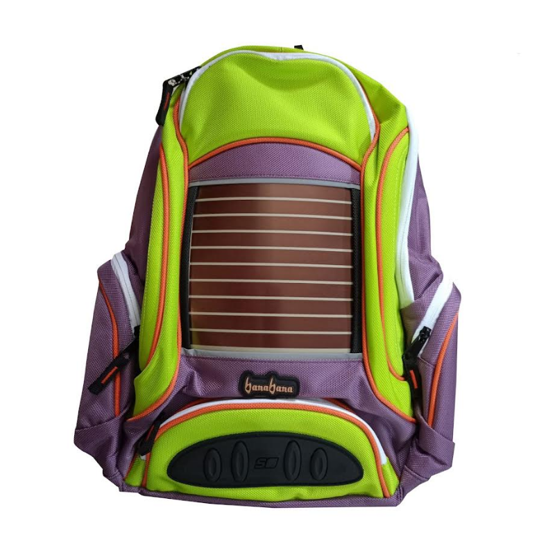 Banabana backpack with solar panel and Power Bank included
