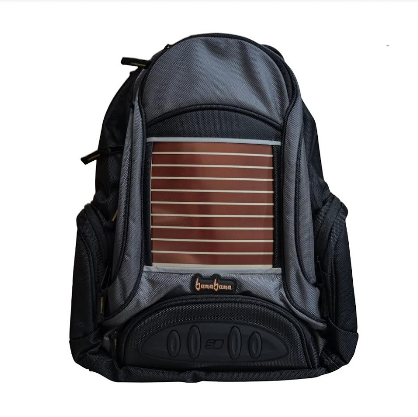 BanaBana Backpack with Solar Panel and Power Bank Included