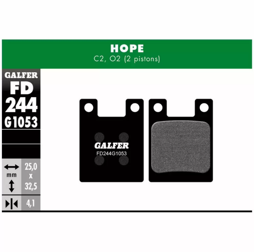 Klocki hamulcowe Galfer FD244G1053 do Hop C2,O2-2 tłoki