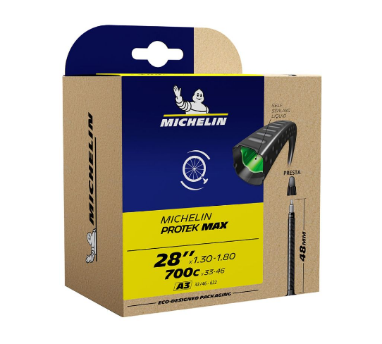 Michelin Protek Max Inner Tube 28x1.30-1.80 Presta Valve 48mm
