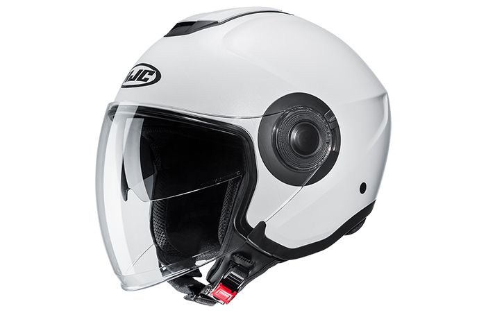 HJC i40 semi flat white helmet