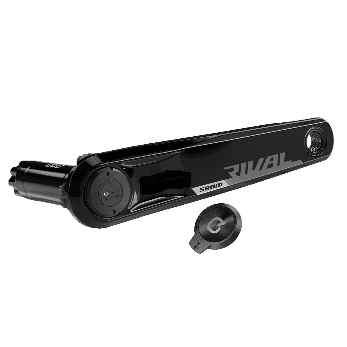 Crash stânga cu SRAM Quartq Rival Axs D1 Dub Power Meter Meter