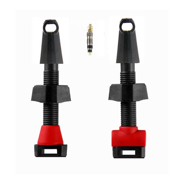 Par de válvulas Presta Tubeless de carbono - 35 mm