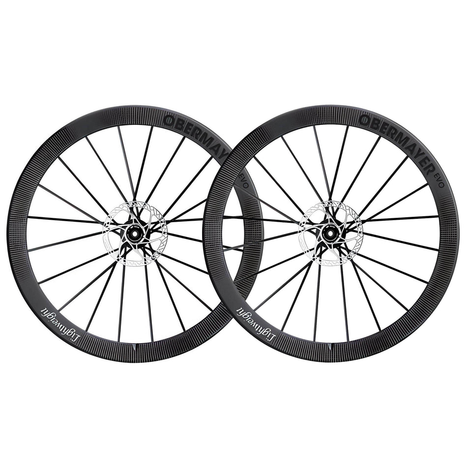 Para kół Lightweight Obermayer EVO Schwarz ED Tubeless Disc
