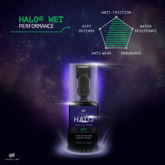 Línea de meta halo halo de 120 ml de lubricante de cadena de cerámica
