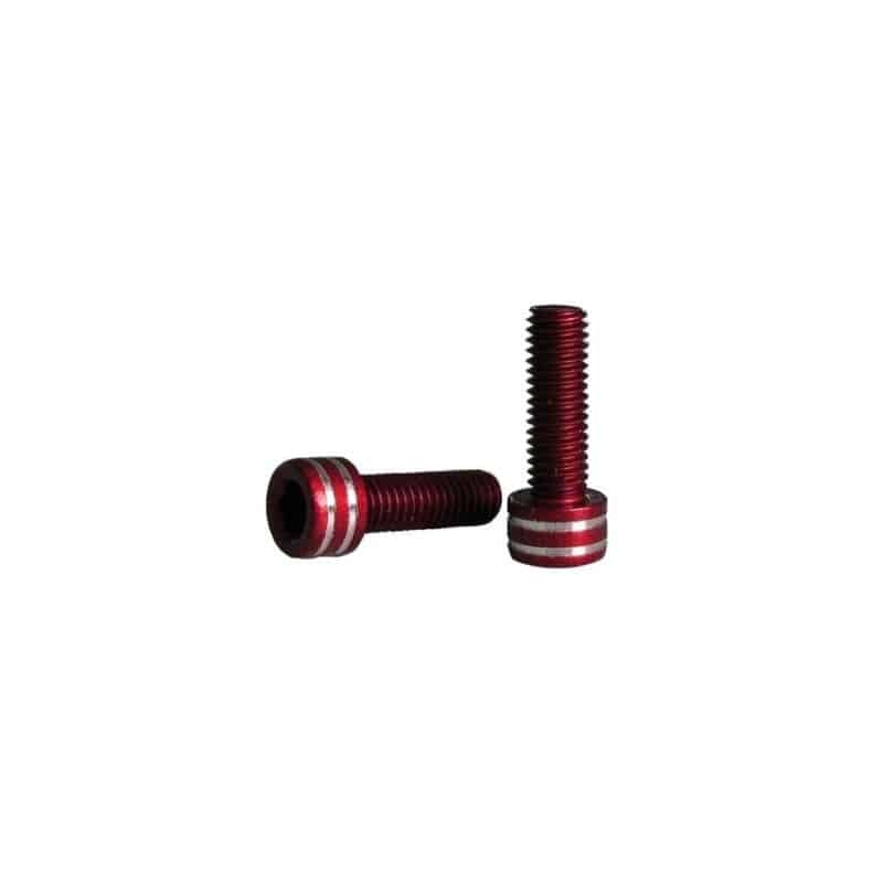 Śruby do koszyka na bidon XON m5x15mm, czerwone