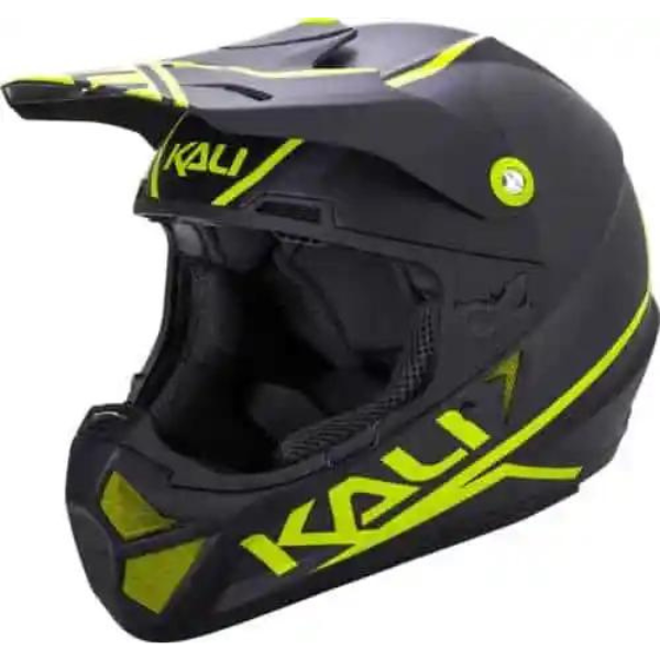 KALI SHIVA HELMET Color BLACK-LIME YELLOW