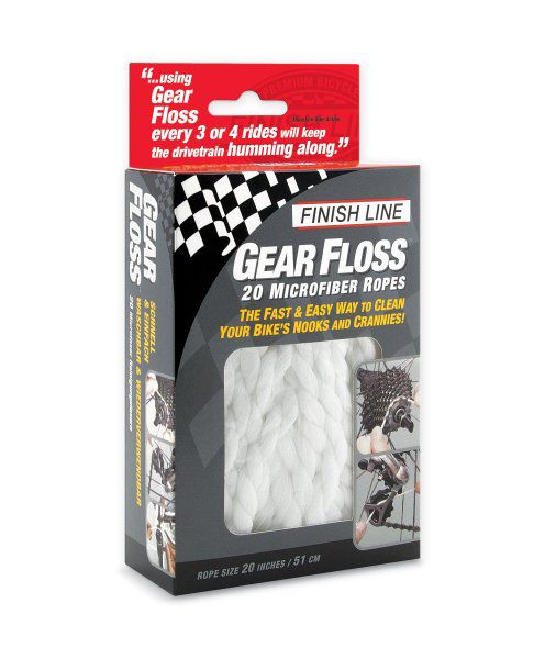 Zestaw 20 mikrowłóknistych nitek Finish Line Gear Floss